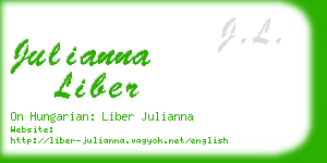 julianna liber business card